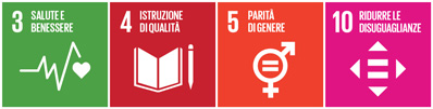 Agenda 2030 - Obiettivi 3, 4, 5, 10